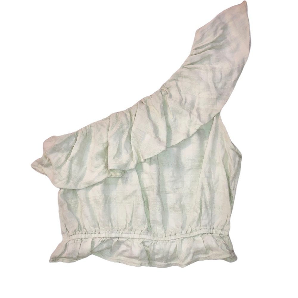 American Eagle One Shoulder Ruffle Top - Picture 6 of 8